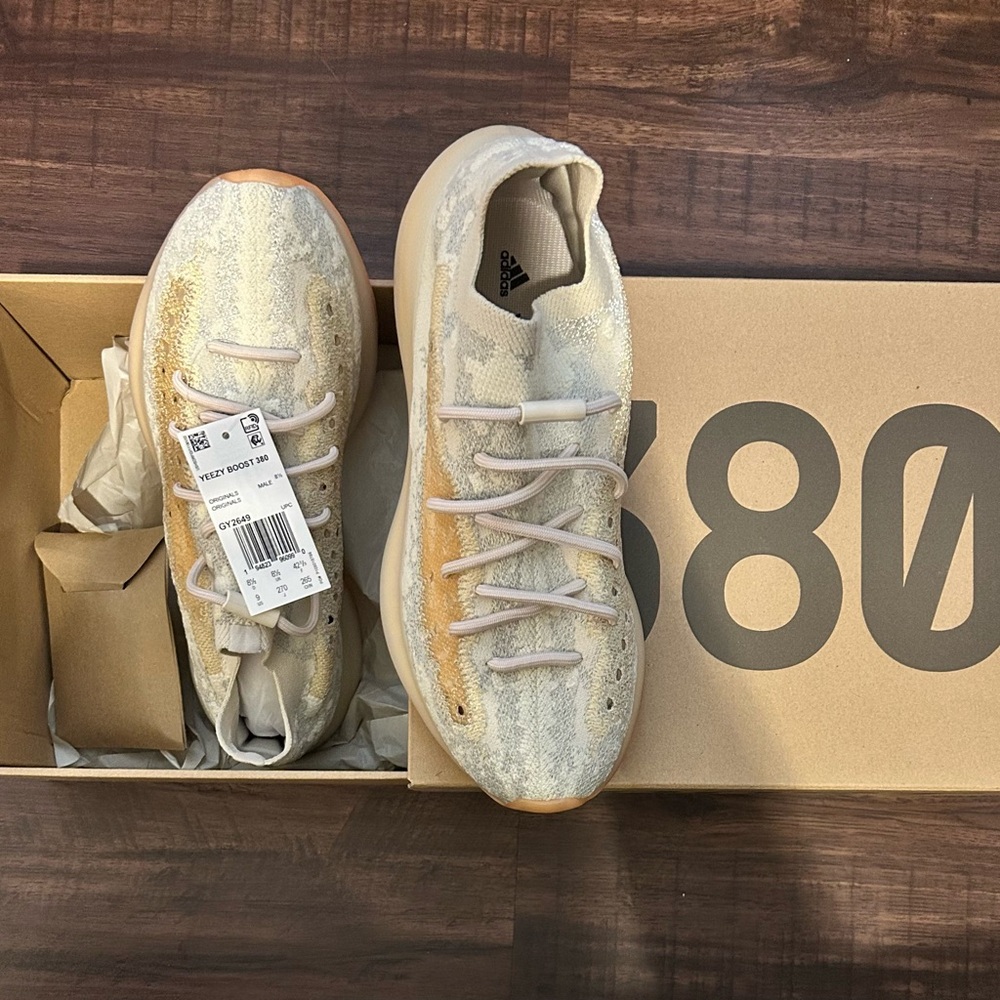 Adidas Yeezy Boost 380 in Cream and Tan